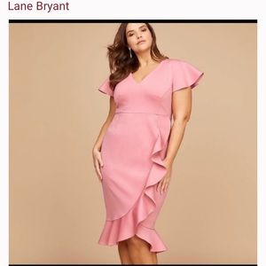 Lane Bryant Flutter Ruffle Dress
